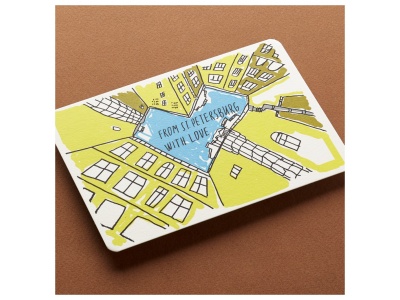 Почтовая открытка «Form St. Petersburg With love»