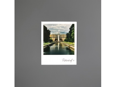 Открытка полароид "Большой Петергофский дворец. Фото"