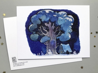 Открытка «Дерево».