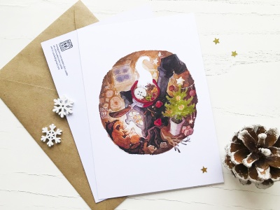 Открытка «Рождественская».