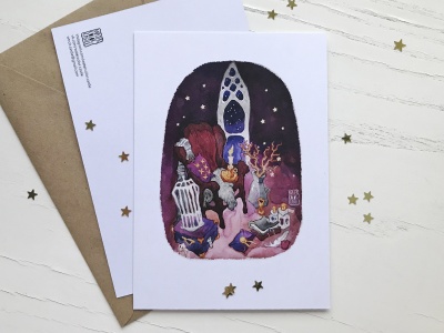 Открытка «В замке»