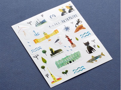 Набор стикеров «Петербург», наклейки