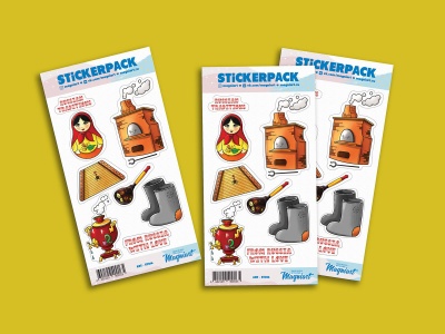 Набор стикеров «Russian Traditions», наклейки