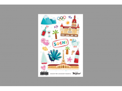 Набор стикеров «Сочи», наклейки