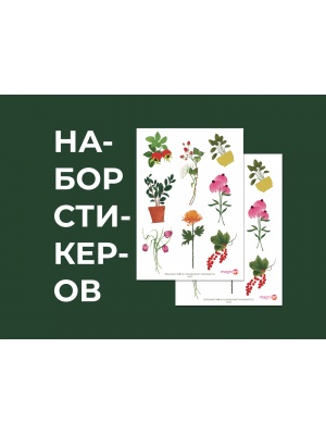 Набор наклеек (стикеров) №1 «Ботаника» 
