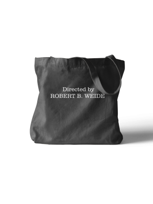 Черная сумка шоппер с принтом «Directed by Robert B. Weide»